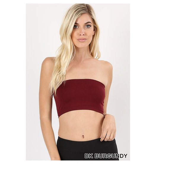 Stretchy Sexy Strapless Bandeau - Tube Top - Crop Top - Picture 2 of 4